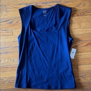 GAP Women's Deep Navy Scoop Neck Tank Top